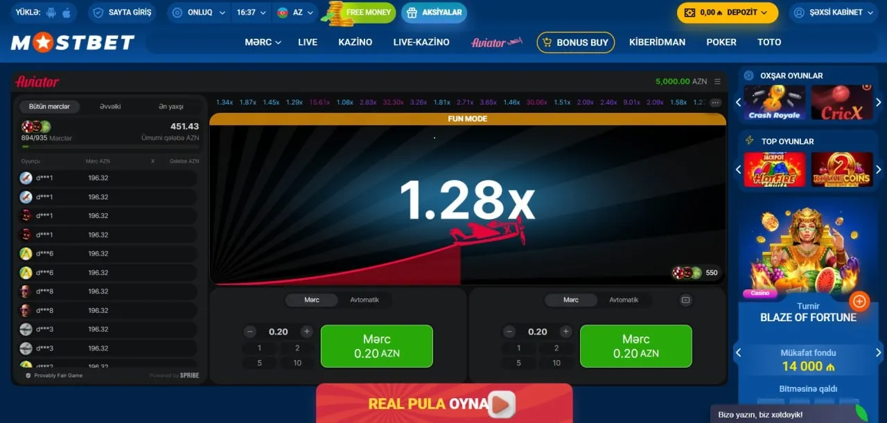 Mostbet Aviator ilə Həqiqi Uğurları Qazan